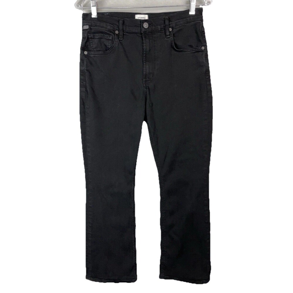 Citizens of Humanity Women 28 Jeans Isola Cropped Straight Black Casual Preppy